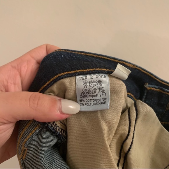 rag & bone Wonderland Skinny Dark Wash Jeans - Picture 4 of 7